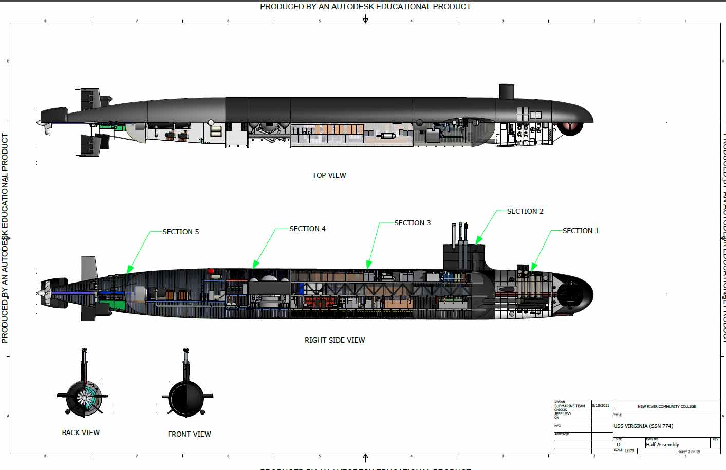 typhoon submarine cad
