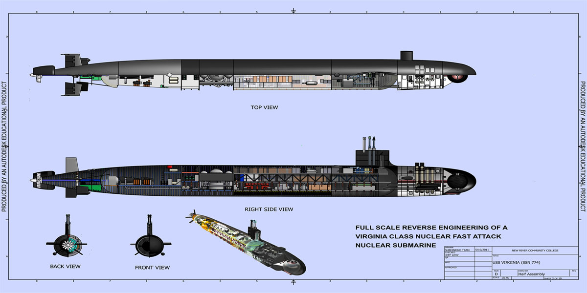 Virginia Class Submarine Diagram